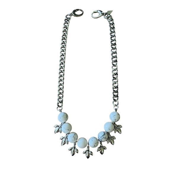 Adornable U Silver White Marble Rhinestone Reversible Statement Classic … - Picture 12 of 16